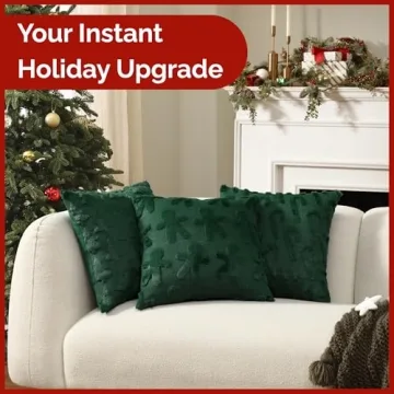 Gingerbread Pillowcases Set of 2 - Cozy Christmas Decor