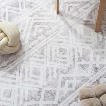 Boho Area Rug 5x7 Feet Modern Area Rug Neutral Carpet for Bedroom Decor, Livingroom Decoration Ideas, Play Room