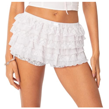 Charming Women Y2K Lolita Ruffle Bloomers - Cute Shorts