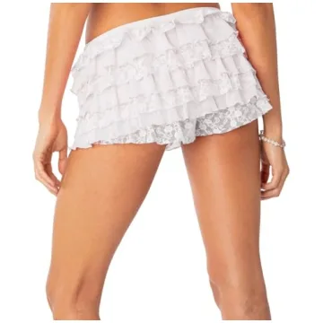 Charming Women Y2K Lolita Ruffle Bloomers - Cute Shorts