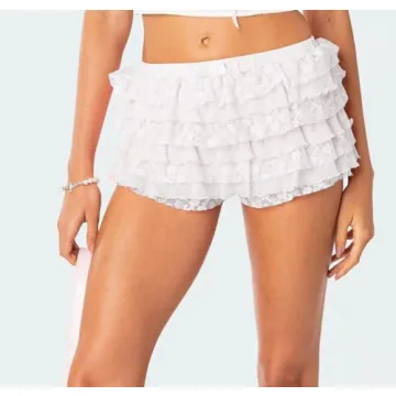 Charming Women Y2K Lolita Ruffle Bloomers - Cute Shorts