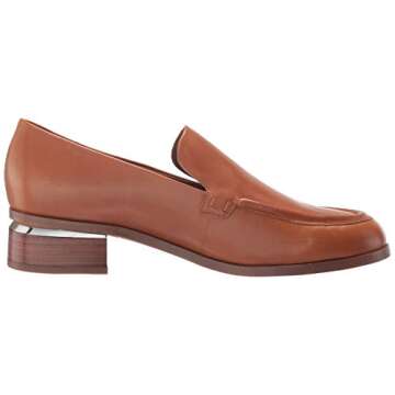 Franco Sarto Women's Newbocca Loafer, Cognac, 9.5