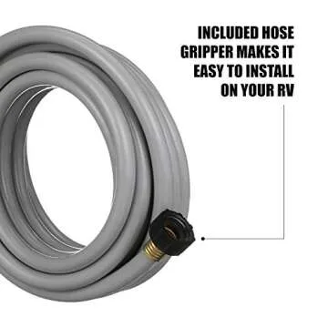 Valterra W01-4300 Flushing Hose - 25', Gray