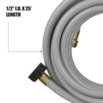 Valterra W01-4300 Flushing Hose - 25', Gray