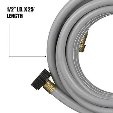 Valterra W01-4300 Flushing Hose - 25', Gray
