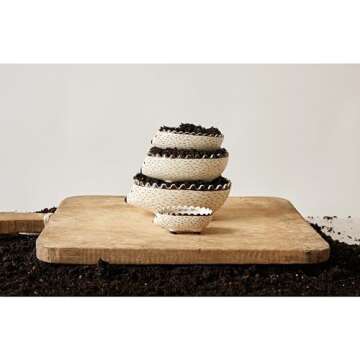 Creative Co-Op Hand Painted Hedgehog Measuring Cups - Whimsical Kitchen Decor & Functional Tools