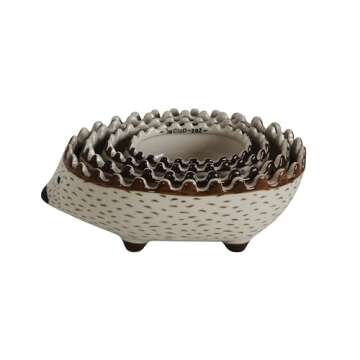 Adorable Hand Painted Hedgehog Measuring Cups Set of 4