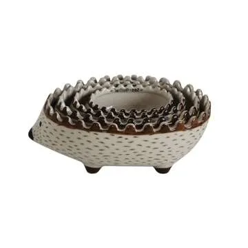 Adorable Hand Painted Hedgehog Measuring Cups Set of 4