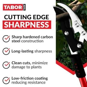 TABOR TOOLS GG11A Bypass Lopper for Effortless Cuts