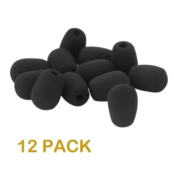 HIYANCO 12 Pack Headset Microphone Windscreens
