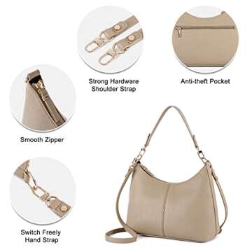 Keyli Women's Soft PU Leather Handbag - Stylish & Functional