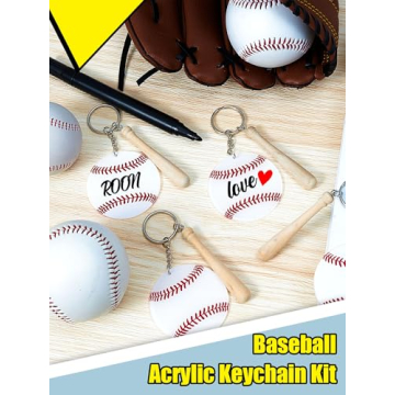 Taiyin Baseball Acrylic Keychain Set for Parties & Gifts