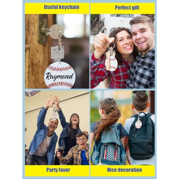 Taiyin Baseball Acrylic Keychain Set for Parties & Gifts