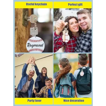 Taiyin Baseball Acrylic Keychain Set for Parties & Gifts