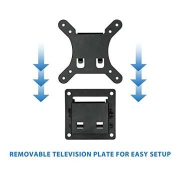 Mount-It! Small TV Monitor Wall Mount - Easy Installation & Sleek Design