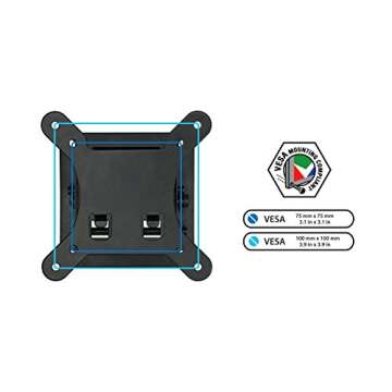 Mount-It! Small TV Monitor Wall Mount - Easy Installation & Sleek Design