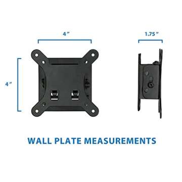Mount-It! Small TV Monitor Wall Mount - Easy Installation & Sleek Design