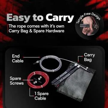 Adjustable Jump Ropes for Fitness - Speed Training Essentials