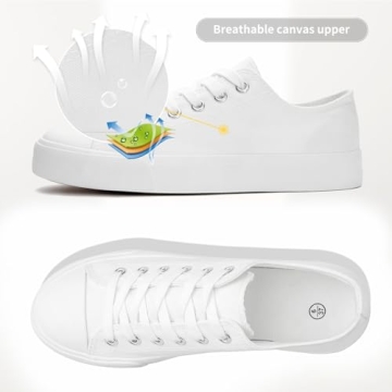 ZGR Women’s Canvas Low Top Sneaker - Stylish & Comfortable