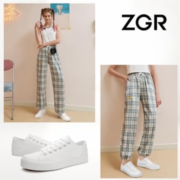 ZGR Women’s Canvas Low Top Sneaker - Stylish & Comfortable