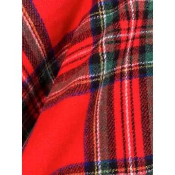 Moss Rose Women's Red Shawl Wrap Poncho Ruana Cape Open Front Cardigan for Christmas Day