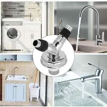 Garosa Y-Shaped Pipe Connector for Washing Machine Drain