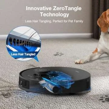 ECOVACS DEEBOT T30S AI Care Robot Vacuum and Mop, 11000Pa, TruEdge Adaptive Edge Mopping, ZeroTangle, AI Instant Re-mop, Hot Water Mop Washing, Self-Emptying & Refilling, AI Obstacle Avoidance