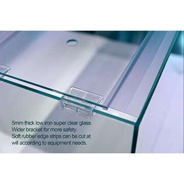 Allcolor Ultra Clear Rimless Aquarium for Fish Lovers