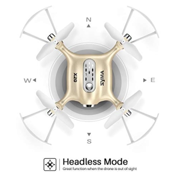 X20 Mini Drone with Headless Mode for Easy Indoor Flying