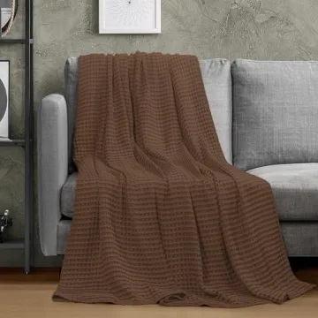 Utopia Cotton Waffle Blanket Lightweight and Breathable
