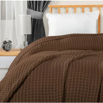 Utopia Cotton Waffle Blanket Lightweight and Breathable