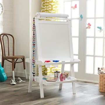 KidKraft Deluxe Wooden Easel for Creative Kids Ages 3+