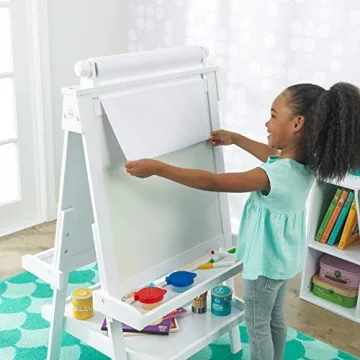 KidKraft Deluxe Wooden Easel for Creative Kids Ages 3+