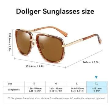 Dollger Oversized Aviator Sunglasses for All Occasions
