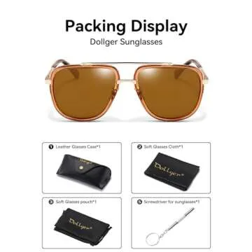 Dollger Oversized Aviator Sunglasses for All Occasions