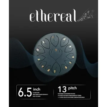 Rain Drum for Outside Garden- 13 Note 6.8 Inch Steel Tongue Drum, Chakras Steel Drum for Sound Healing Instruments, Music Gifts for Musicians, Rain Music Maker Outside with Drum Mallets for Adults