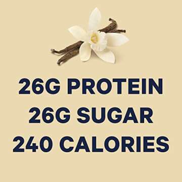 Core Power Protein Shakes (26g), Vanilla, No Artificial Sweeteners, Ready To Drink for Workout Recovery, 11.5 Fl Oz (Pack of 12), Packaging May vary