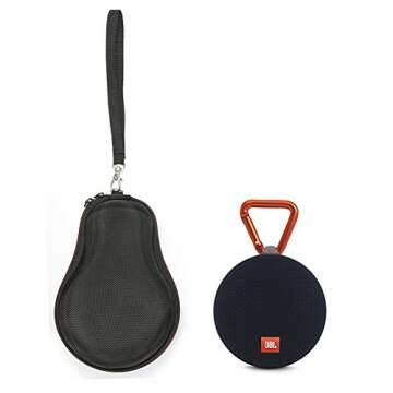 Hard Travel Case for JBL Clip 2/JBL Clip 3 Bluetooth Portable Speaker Carrying Storage Bag. Fits USB Cable - Black
