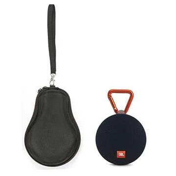 Hard Travel Case for JBL Clip 2/JBL Clip 3 Bluetooth Portable Speaker Carrying Storage Bag. Fits USB Cable - Black