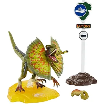 Jurassic World Amber Collection Dilophosaurus Action Figure