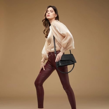 AMHDV Retro Crocodile Clutch Shoulder Bag Women Fashion