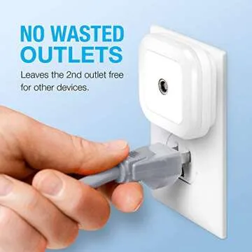 Vont 'Lyra' LED Night Light, Plug-in [6 Pack] Super Smart Dusk to Dawn Sensor, Night Lights Suitable for Bedroom, Bathroom, Toilet, Stairs, Kitchen, Hallway, Kids, Compact Nightlight, Cool White