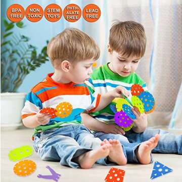 Skoolzy 120 Piece Rainbow Creative Flakes Toys