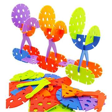 Skoolzy 120 Piece Rainbow Creative Flakes Toys