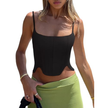 REORIA Women's Adjustable Corset Top - Sexy & Supportive Fashion