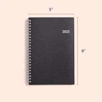 Blue Sky 2025 Weekly and Monthly Planner Calendar, Includes January 2025 - December 2025, 5" x 8", Flexible Cover, Laminated Tabs, Wirebound, Enterprise