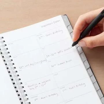 Blue Sky 2025 Weekly and Monthly Planner Calendar, Includes January 2025 - December 2025, 5" x 8", Flexible Cover, Laminated Tabs, Wirebound, Enterprise