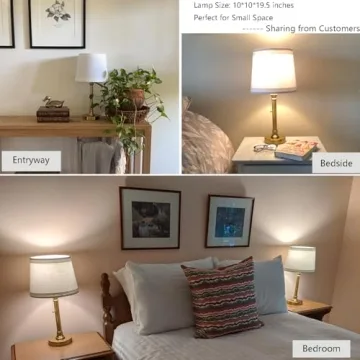 Oneach Gold Brass Table Lamp Set of 2 for Any Room