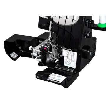 Janome HD4 Vintage Black Edition Heavy Duty Serger - Experience Precision Sewing