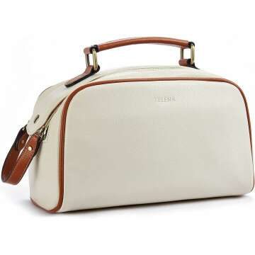 Telena Large Capacity Travel Toiletry Bag in Beige